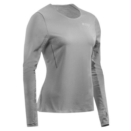 Run Long Sleeve Shirt, Women, Grey