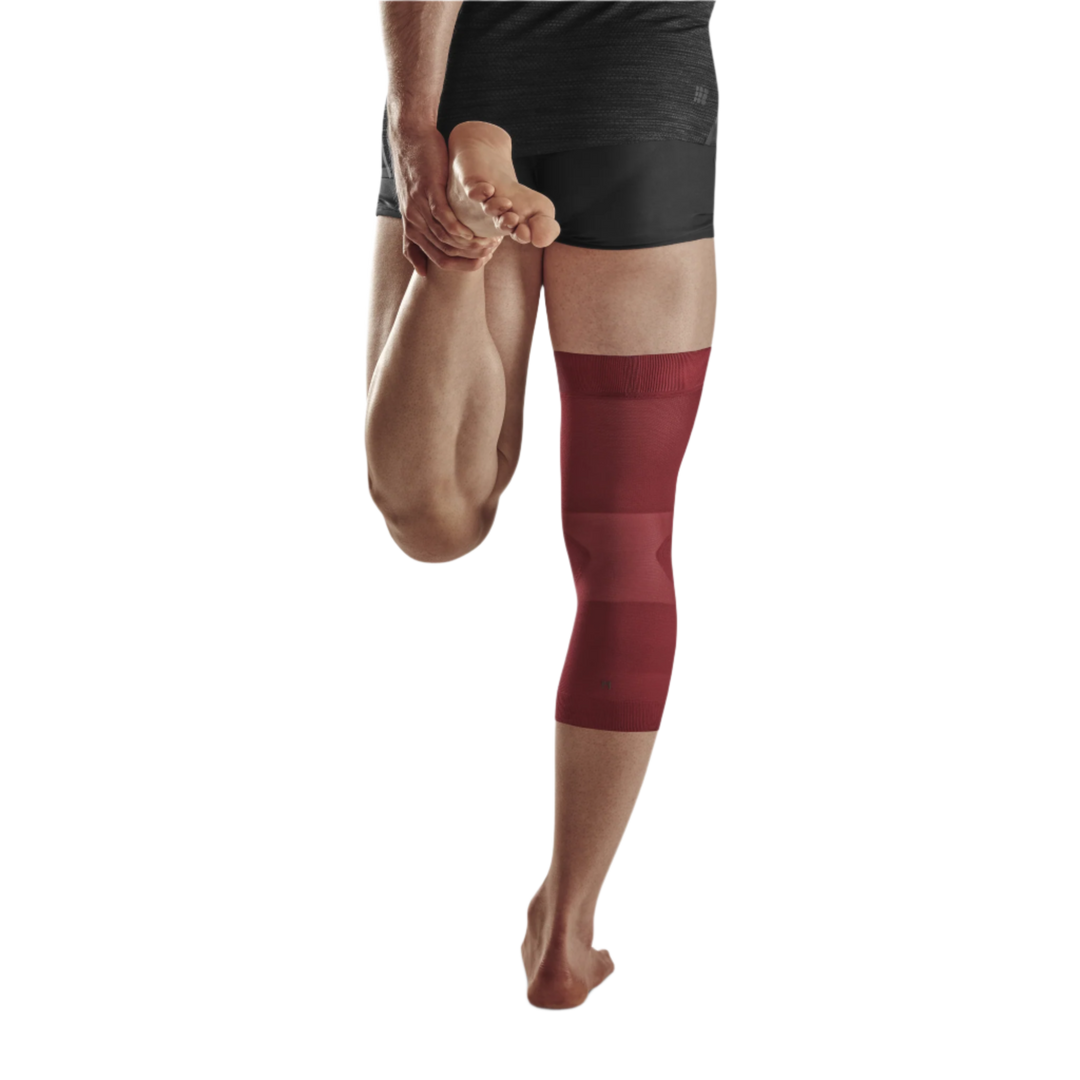 Light Support Knee Sleeve, Red-Light, Back View Model