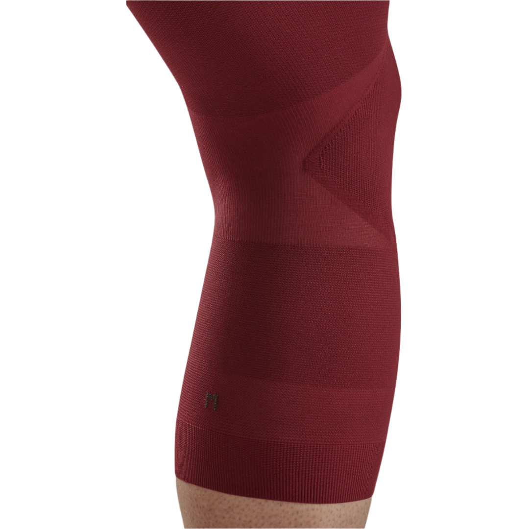 Light Support Knee Sleeve, Red-Light, Back Detail View