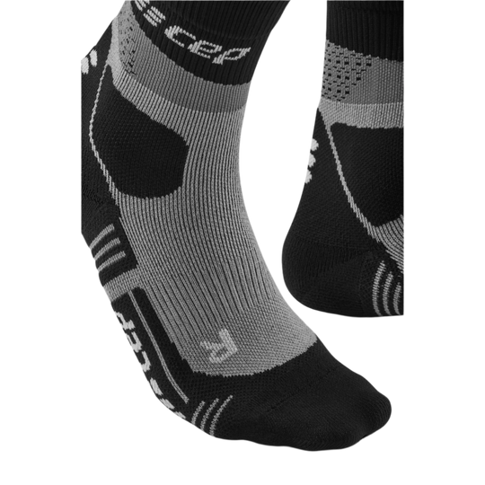 Hiking Max Cushion Mid Cut Compression Socks, Men, Grey/Black, Foot Details