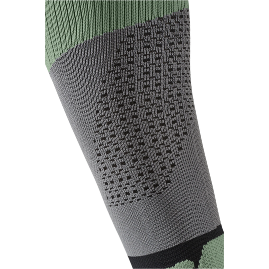 Hiking Max Cushion Tall Compression Socks, Men, Grey/Mint, Sock Details