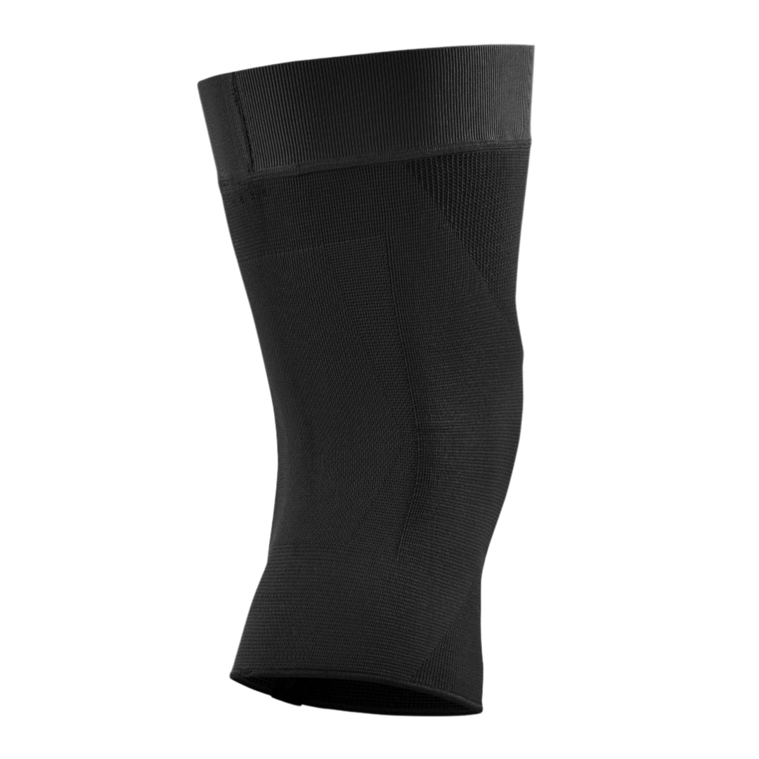 Mid Support Knee Sleeve, Black-Mid, Back View