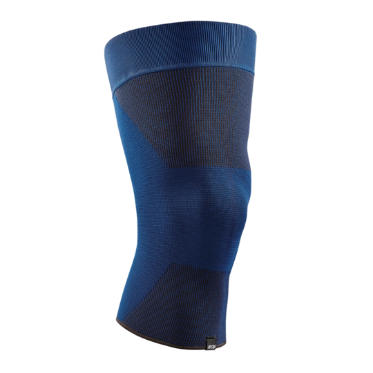 Mid Support Knee Sleeve, Blue-Mid, Front View