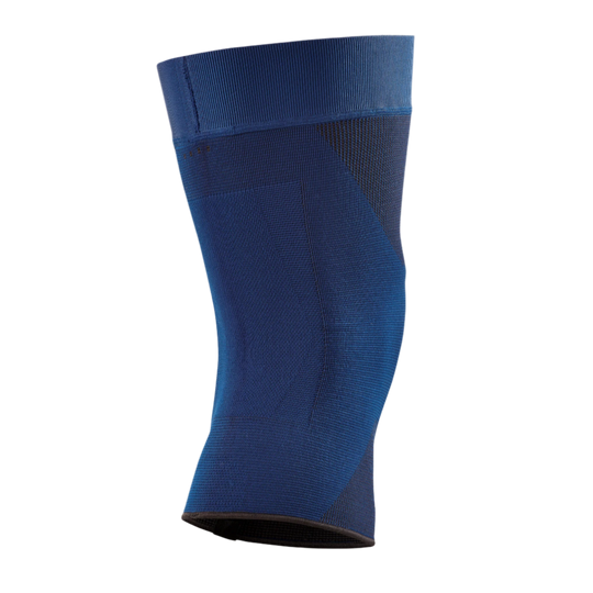 Mid Support Knee Sleeve, Blue-Mid, Back View