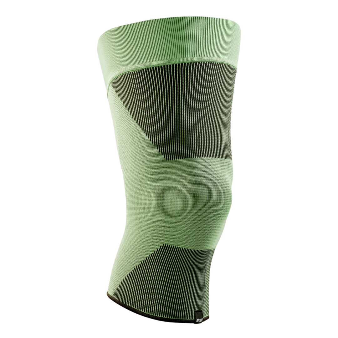 Mid Support Knee Sleeve, Green-Mid, Front View