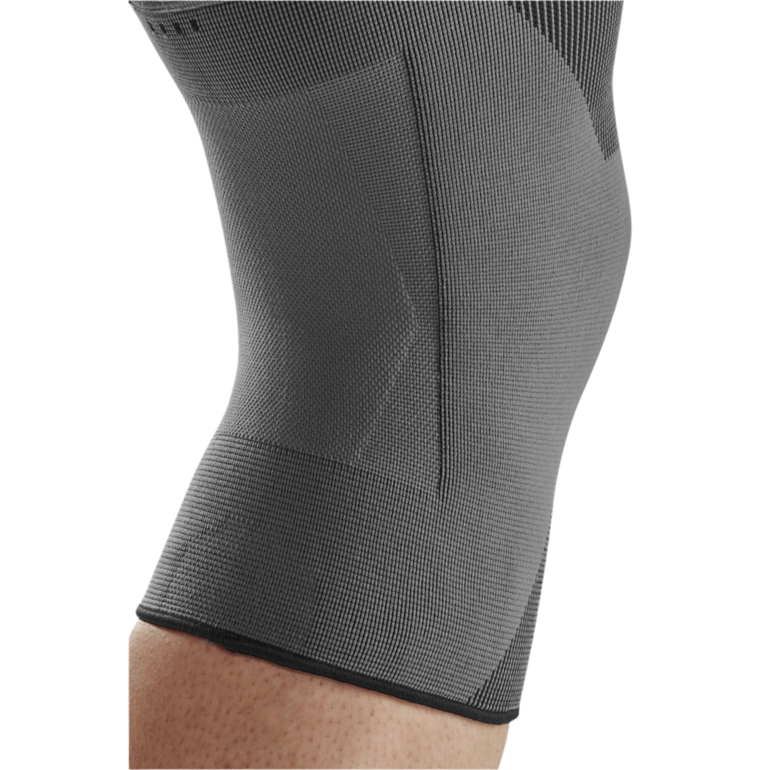 Mid Support Knee Sleeve, Grey-Mid, Back Detail View