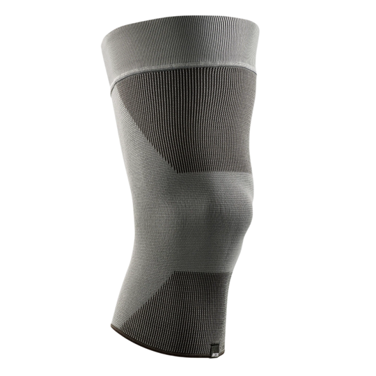 Mid Support Knee Sleeve, Grey-Mid, Front View