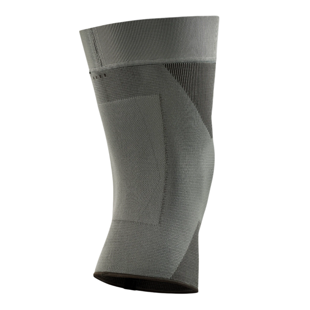 Mid Support Knee Sleeve, Grey-Mid, Back View