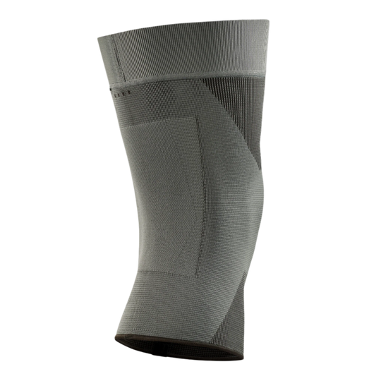 Mid Support Knee Sleeve, Grey-Mid, Back View