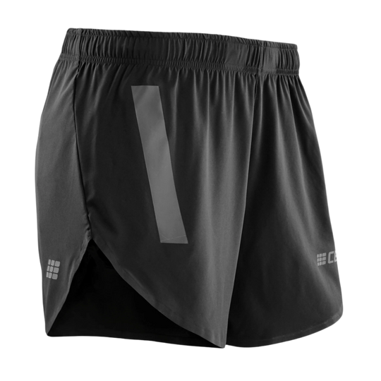 Race Loose Fit Shorts, Women, Black, Front View