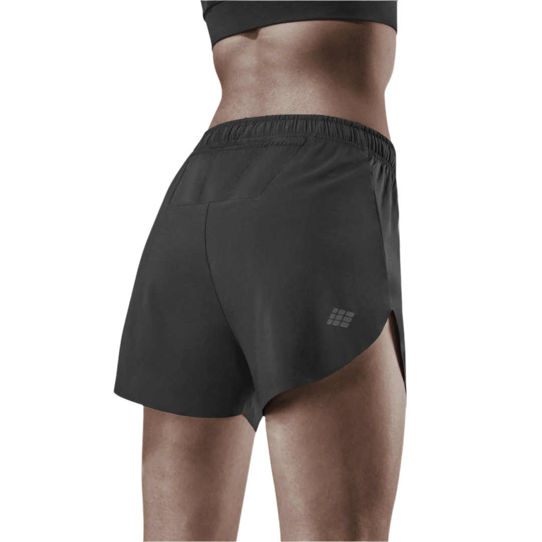 Race Loose Fit Shorts, Women, Black, Back Alternate View