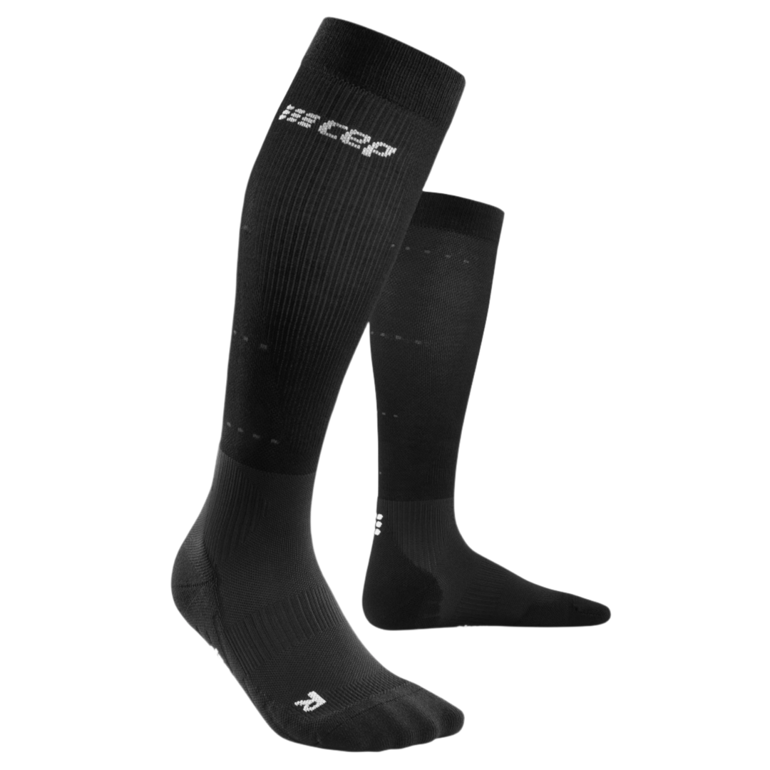 Infrared Recovery Compression Socks, Men, Black/Black, Front View