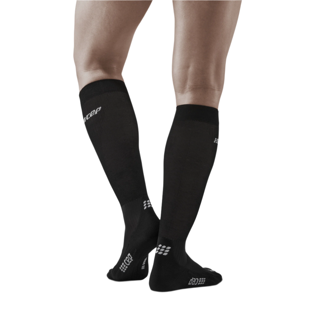 Infrared Recovery Compression Socks, Men, Black/Black, Back View Model