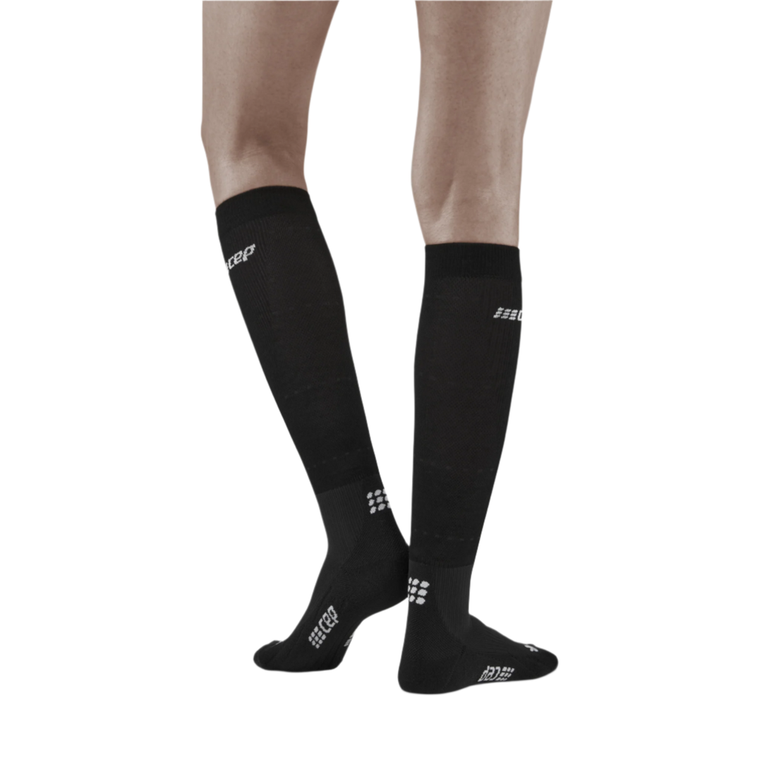 Infrared Recovery Compression Socks, Women, Black/Black, Back View Model