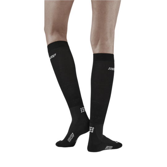 Infrared Recovery Compression Socks, Women, Black/Black, Back View Model