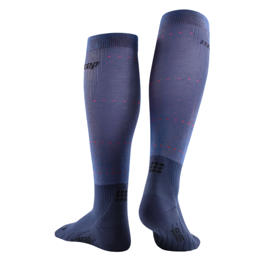 Infrared Recovery Compression Socks, Men, Midnight Blue, Back View