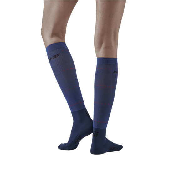 Infrared Recovery Compression Socks, Women, Midnight Blue, Back View Model