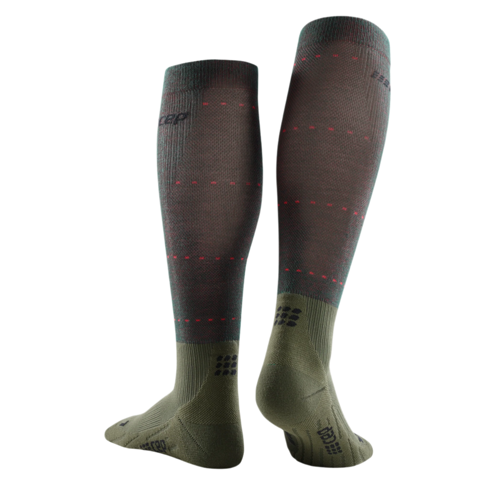 Infrared Recovery Compression Socks, Men, Forest Night, Back View