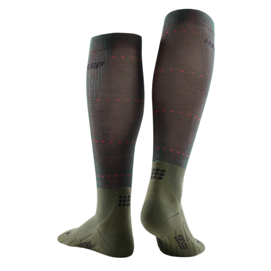 Infrared Recovery Compression Socks, Women, Forest Night, Back View