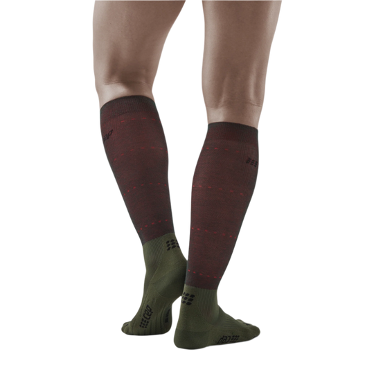 Infrared Recovery Compression Socks, Men, Forest Night, Back View Model