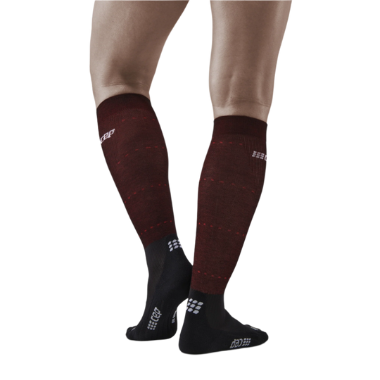 Infrared Recovery Compression Socks, Men, Black/Red, Back View Model