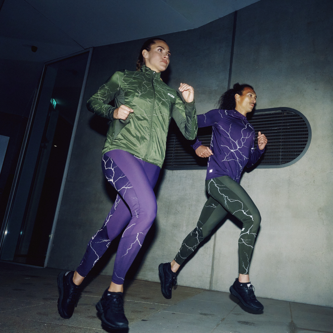 Reflective Tights, Men, Purple, Lifestyle