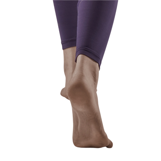 Reflective Tights, Women, Purple, Bottom Detail