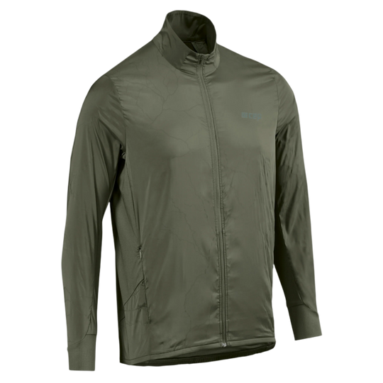 Reflective Windbreaker, Men, Dark Green, Front View