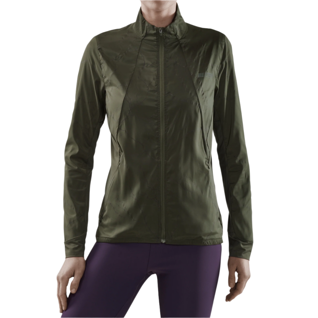 Reflective Windbreaker, Women, Dark Green