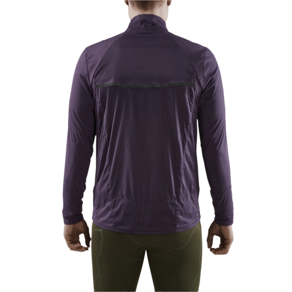 Reflective Windbreaker, Men, Purple, Back View Model