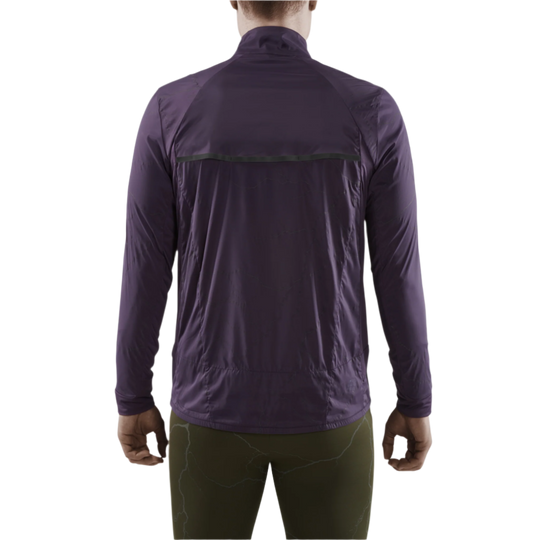 Reflective Windbreaker, Men, Purple, Back View Model