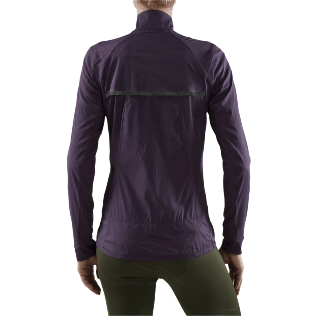 Reflective Windbreaker, Women, Purple, Back View Model