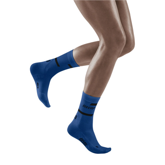 The Run Compression Mid Cut Socks 4.0, Women, Blue/Black