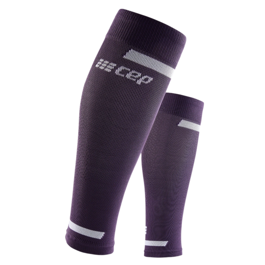 The Run Compression Calf Sleeves 4.0, Women, Violet, Front View