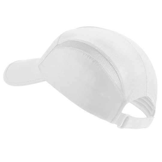 Run Cap, White, Back View