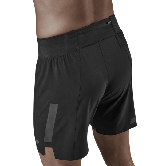 Run Loose Fit Shorts, Men, Black, Back Detail