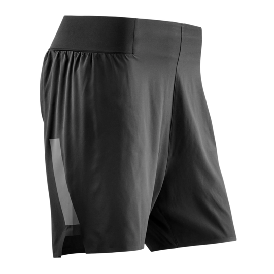 Run Loose Fit Shorts, Men, Black, Front View