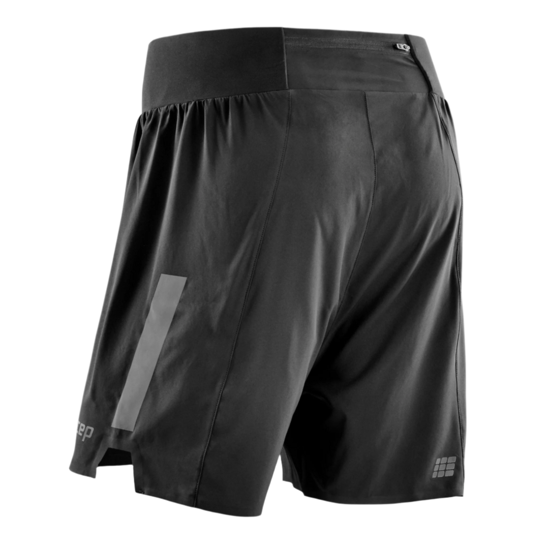 Run Loose Fit Shorts, Men, Black, Back View