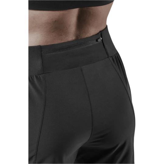 Run Loose Fit Shorts, Women, Black, Pocket Detail