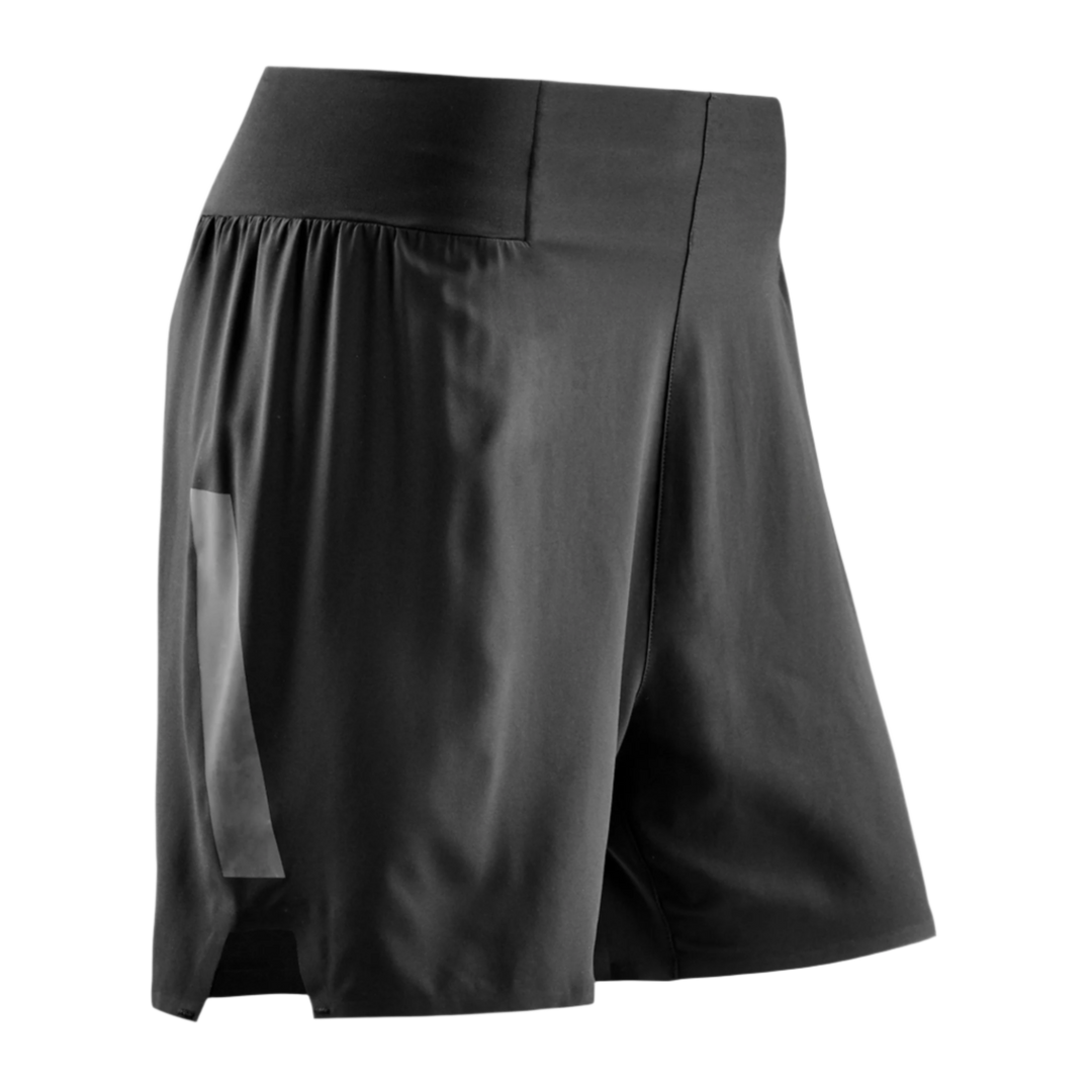 Run Loose Fit Shorts, Women, Black, Front View