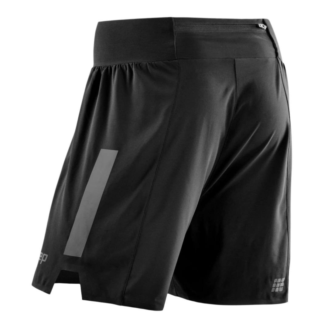 Run Loose Fit Shorts, Women, Black, Back View