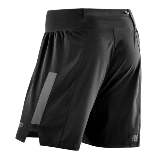 Run Loose Fit Shorts, Women, Black, Back View