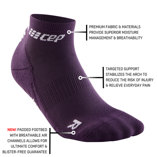 The Run Low Cut Socks 4.0, Men, Violet, Detail