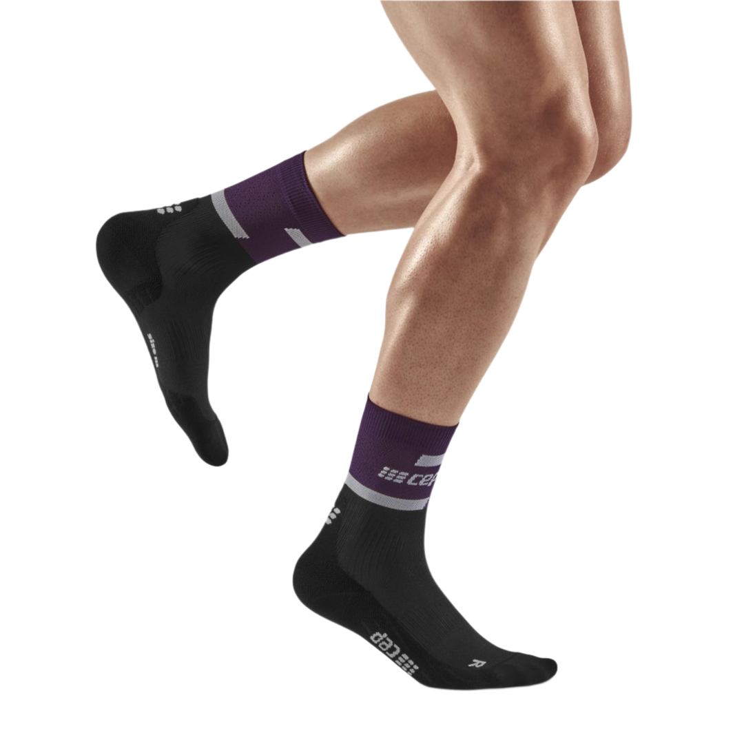 The Run Compression Mid Cut Socks 4.0, Men, Violet