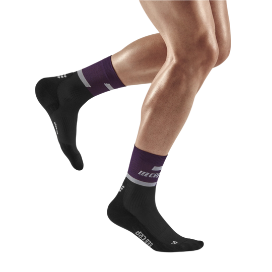 The Run Compression Mid Cut Socks 4.0, Men, Violet