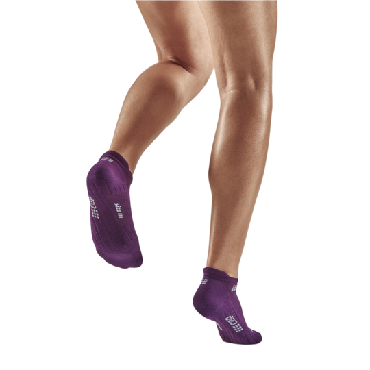 The Run No Show Socks 4.0, Women, Violet, Back View Model