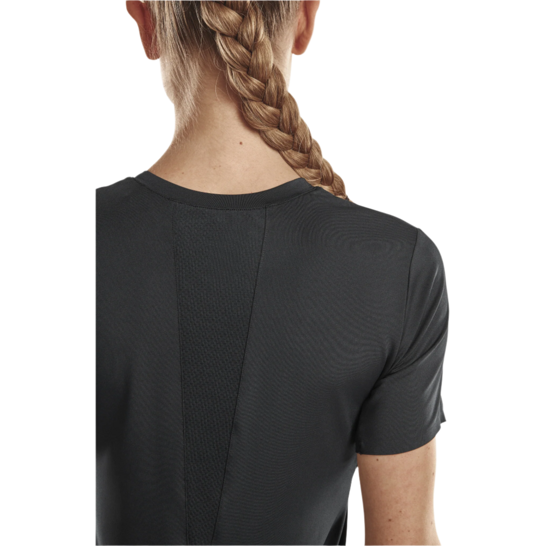 Run Short Sleeve Shirt 4.0, Women, Black, Back Detail