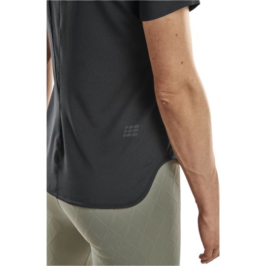 Run Short Sleeve Shirt 4.0, Women, Black, Details