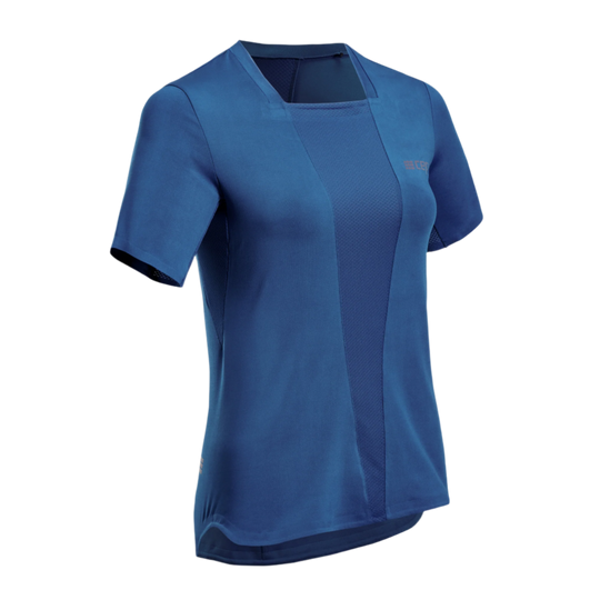 Run Short Sleeve Shirt 4.0, Women, Royal Blue, Front View