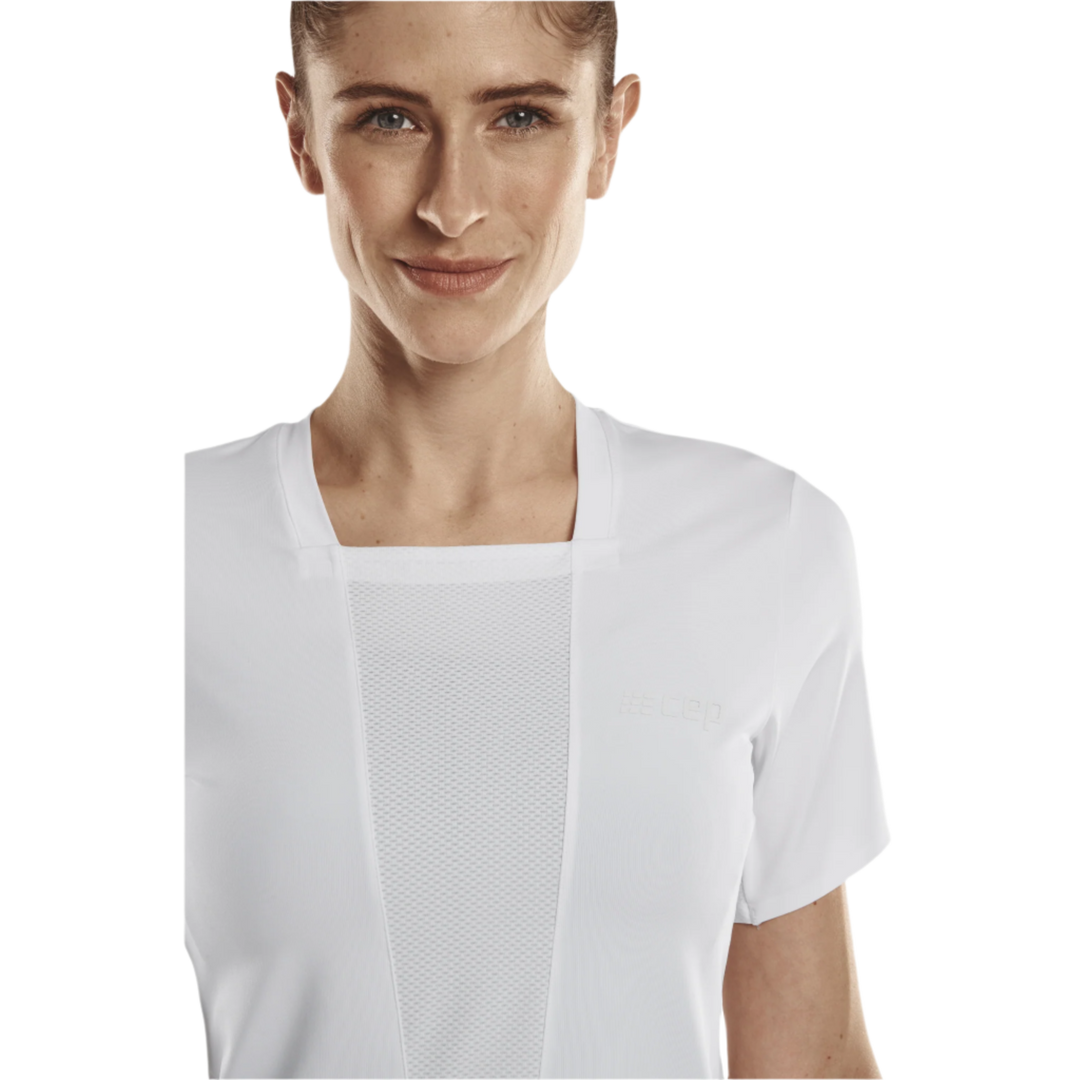 Run Short Sleeve Shirt 4.0, Women, White, Front Detail